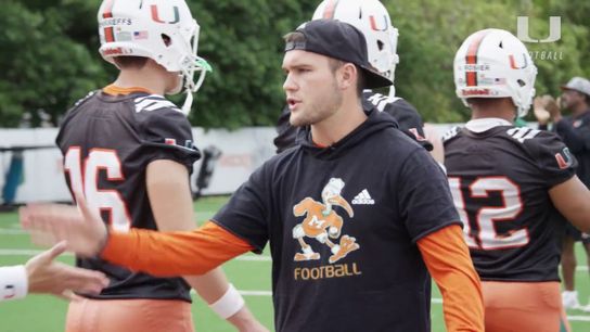 Video of the Day - Jon Richt mic'd up with Miami's quarterbacks (Video of the Day)