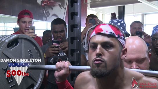 Video of the Day - American Gladiator squat day at Ball State (Video of the Day)