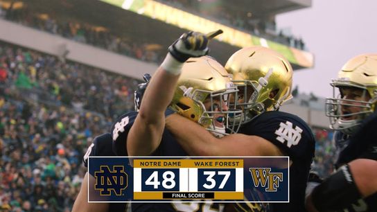 Video of the Day - Top Notre Dame plays vs. Wake Forest