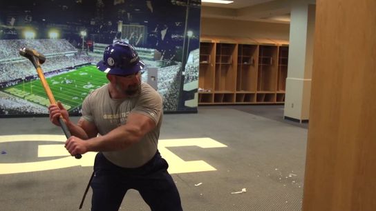 Video of the Day - Georgia Tech locker room demolition