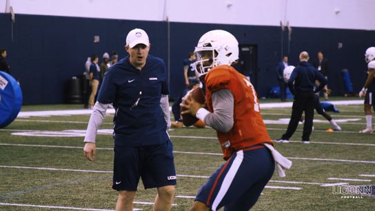 Video of the Day - On the mic with UConn QBs coach Moyseenko