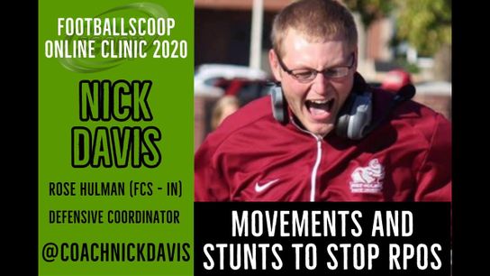 Movements and stunts to stop RPOS - Nick Davis | Rose Hulman (D-III - IN) | Defense (rpos)