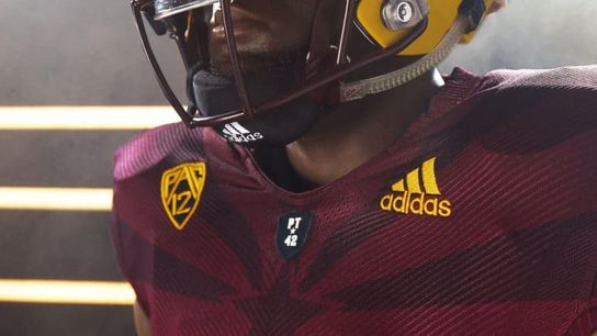 The state flag of Arizona is woven into the Sun Devils new Adidas unis (uniforms)
