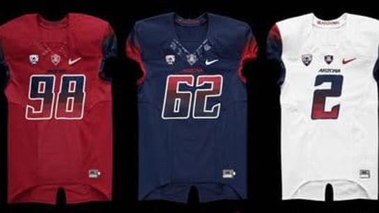 Arizona's uniforms will look a bit different in 2014