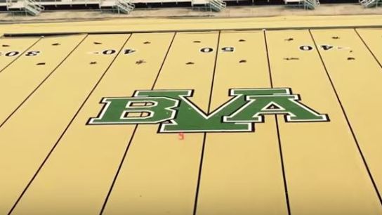 A Pennsylvania HS is putting the finishing touches on some new gold turf (high school)