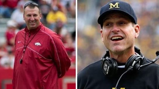 Bret Bielema tweets that he may take a trip to IMG Academy tomorrow for Michigan's open practice (Florida)