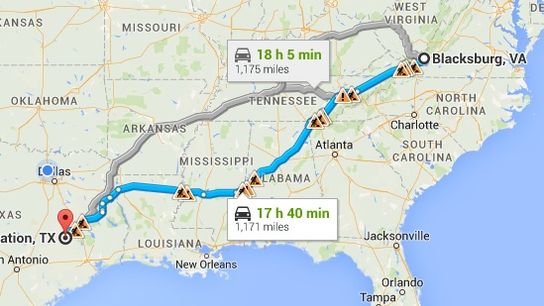 Would you drive through the night to interview for a job you want? (Texas A&M)
