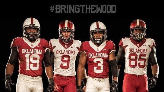 Photos: Oklahoma reveals its uniforms for the Baylor game, in three Tweets (uniforms)