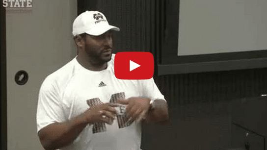 Video: Jerome Bettis gives a surprise speech to the Mississippi State football team