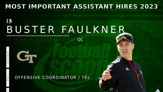The 15 most important assistant coaching hires of 2023 -- No. 13: Buster Faulkner, Georgia Tech (buster faulkner)