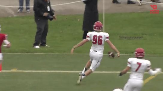 Video: Here's a first, Kicker scores a touchdown...on a kickoff! (Kickers)