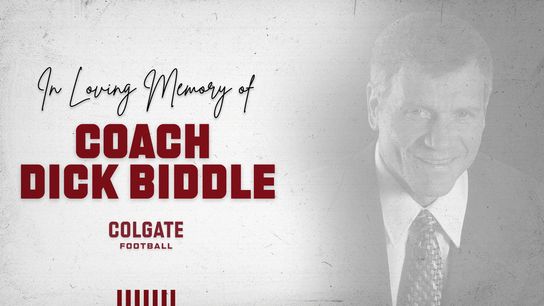 Former Colgate head coach Dick Biddle has passed