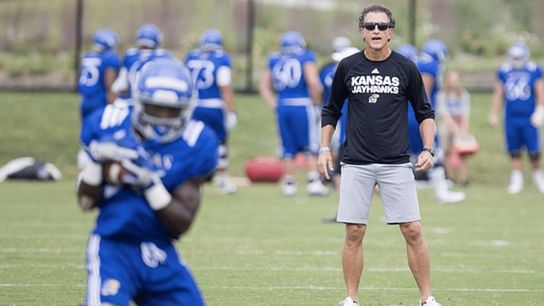 Kansas has parted ways with offensive coordinator Doug Meacham (Featured)