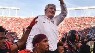Virginia Tech is putting up a Frank Beamer statue outside Lane Stadium where no detail is overlooked (statue)