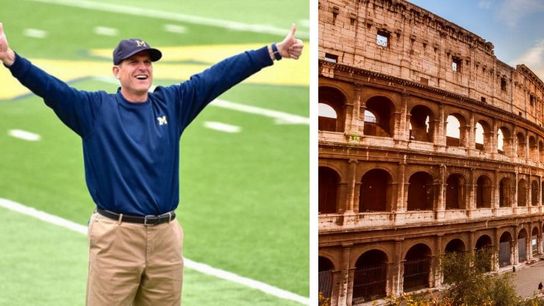Harbaugh: "We've been planning this Rome trip for 9 months"