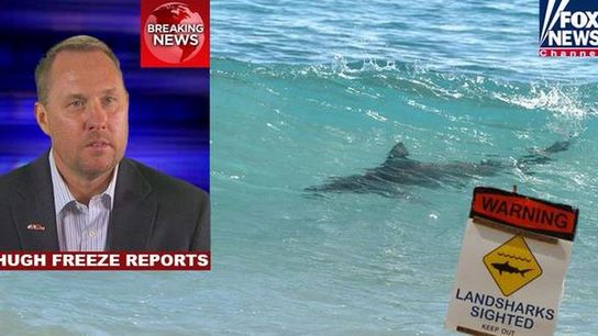 "Hugh Freeze is invading Florida to evacuate all Land Sharks" (Featured)