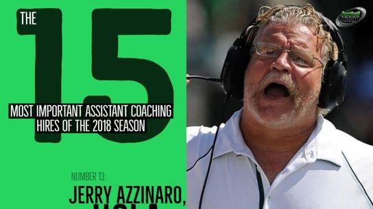 The 15 most important assistant coaching hires of the 2018 season -- No. 12: Jerry Azzinaro, UCLA