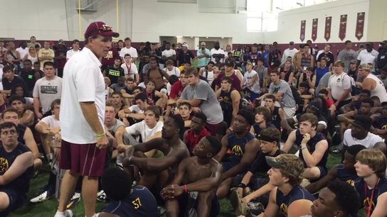 Fan asks Jimbo where his loyalty is, gets microphone taken away (Florida State)