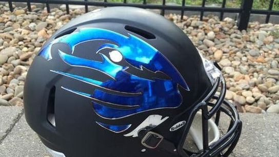 Photo: This new high school helmet combines two popular FBS concepts