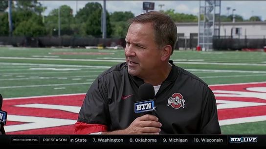 Kevin Wilson and Brian Hartline, as well as two other Buckeye assistants have earned raises (Ohio State)