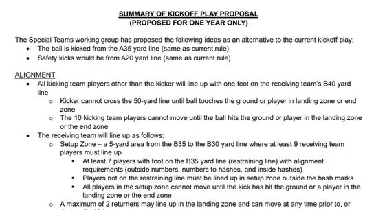 kickoff verbiage kickoff verbiage