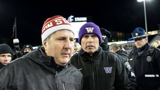 Mike Leach would explain what would happen if him and Chris Petersen were to go on a road trip... (Washington State)