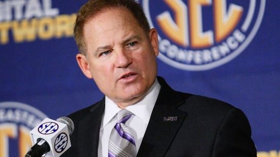 Les Miles says eight wins is not enough, "our goal is playoffs, SEC championship" (LSU)