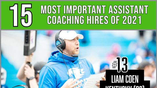 The 15 most important assistant coaching hires of 2021 -- No. 13: Liam Coen, Kentucky (Kentucky)
