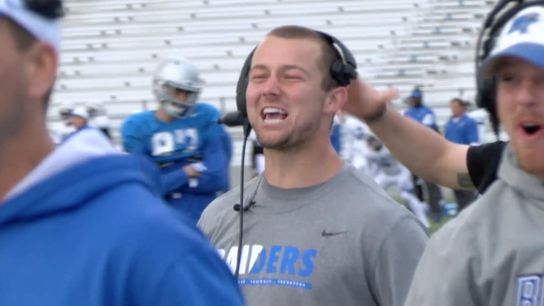 When your offensive coordinator is gone, can your quarterback step in and call the plays? (Middle Tennessee)