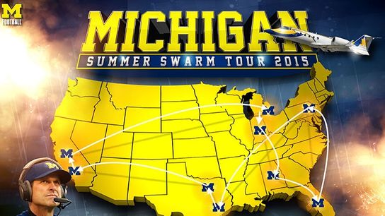 Michigan's coast to coast Summer Swarm Tour includes 9 camps in 9 days