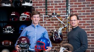 A re-designed helmet from Mississippi State researchers claims to be 3x "more likely to reduce concussions" (concusssion)