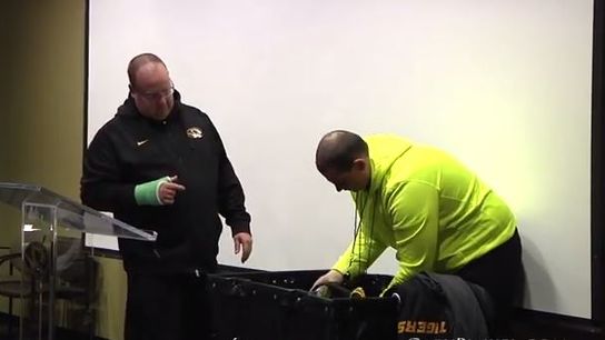 Video of the Day - Mizzou receives their bowl gear (Video of the Day)