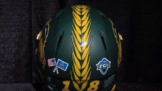 North Dakota State has unveiled special alternate "harvest helmets" (Featured)