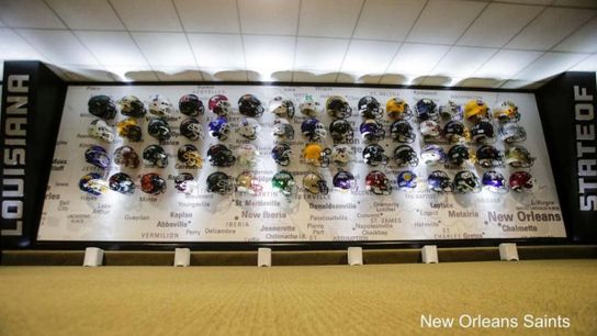 A new addition to a wall in the New Orleans Saints facility might spark an idea for college programs (Facility)