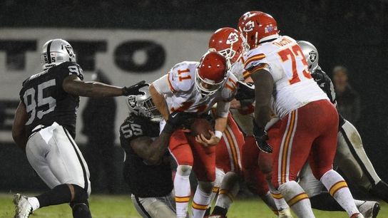 The Raiders saved themselves from the most embarrassing penalty of the year last night