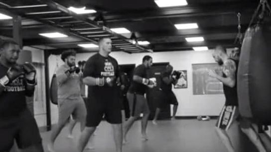 Video: To help their offensive line Perfect Their Craft, Old Dominion is having them train MMA style (offensive line)