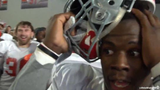 Video: Ohio State pits coaches vs. players in goal line challenge