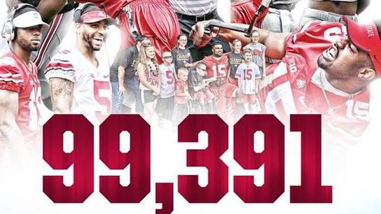 Big Ten programs own half of the top 10 most popular spring games (Alabama)