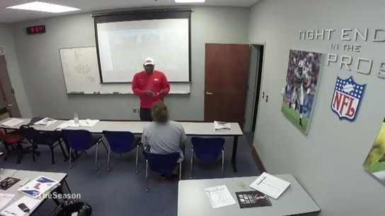 Go inside a position meeting at Ole Miss