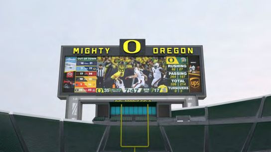 Oregon planning to add biggest video board in college football (video board)