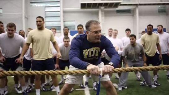 Video: Pitt mic'd up Pat Narduzzi at Spring practice (pitt)