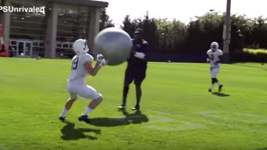 Watch how Penn State uses different distractions to train their punt/kick returners (Penn State)