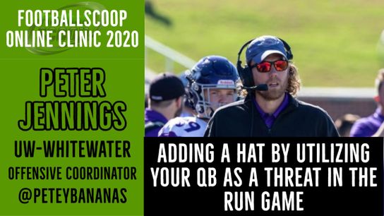 Adding a hat by utlizing your QB in the run game with UW-Whitewater (D-III - WI) OC Peter Jennings (run game)