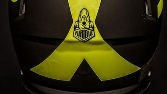 Purdue has special neon yellow helmets for this weekend