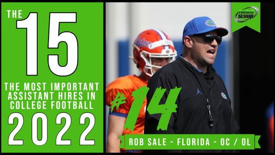 The 15 most important assistant coaching hires of 2022 -- No. 14: Rob Sale, Florida (rob sale)