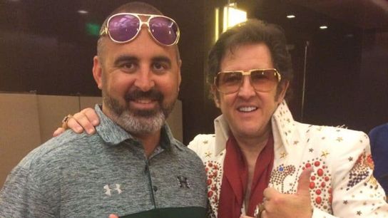 Hawaii's Nick Rolovich had Elvis following him around at Mountain West Media Day, now we know why (Hawaii)