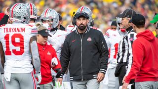 Ryan Day got the Big Ten to reverse a targeting call but can he get his defensive line rotating more? (Ohio State)