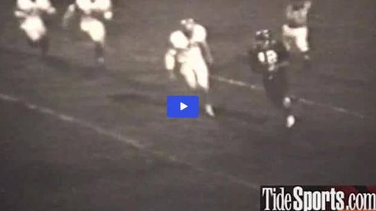 Watch a high school Nick Saban get lit up on a kick return, and slice and dice defenses as a QB