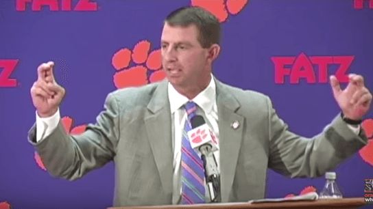 Don't ask Dabo Swinney about "Clemsoning" (Featured)