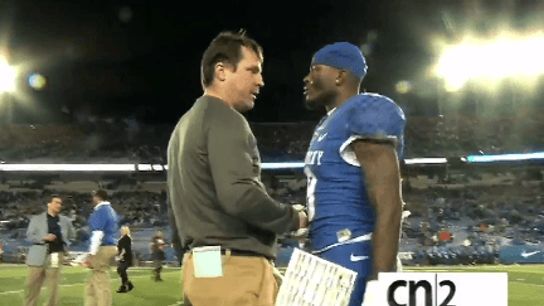 Will Muschamp tells a player he should've offered, "I screwed up, you're a hell of a player." (Will Muschamp)